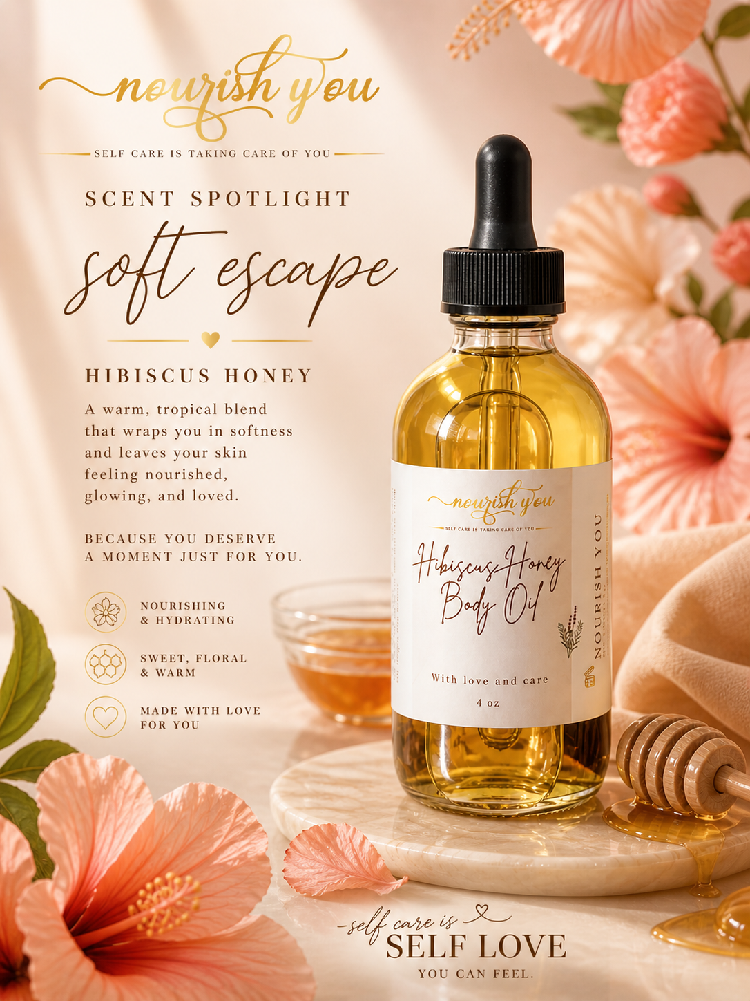 Hibiscus Honey Body Oil